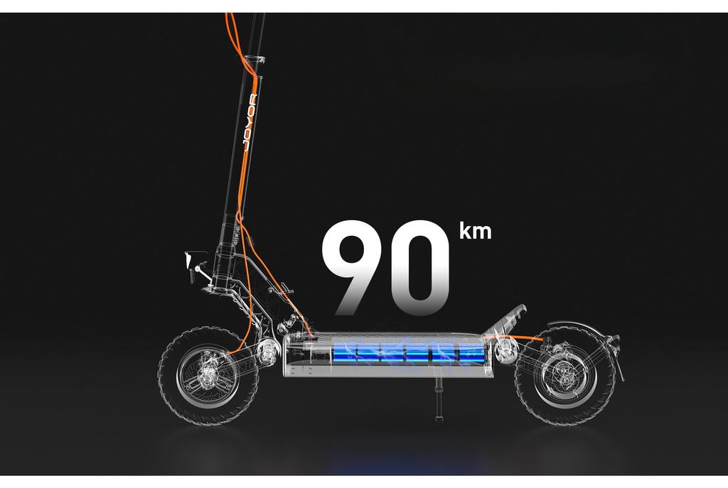 Складной электросамокат JOYOR S8 600 Вт Двигатель 48 В 26 Ач Аккумулятор 25 км/ч Скорость 90 км Максимальный запас хода