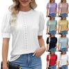 Women's Fashion Casual Tops Puff Sleeve Loose Summer Short Sleeve T-Shirt