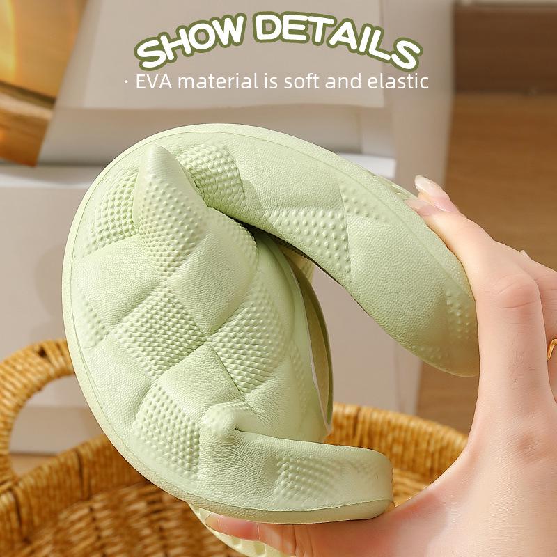 Нескользящие домашние тапочки из ЭВА для мужчин и женщин - Толстая подошва, Дезодорирующие летние шлепанцы