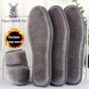 Cozy Thermal Felt Insoles for Men & Women Breathable Shock-Absorbing Winter Boot Inserts with Imitation Rabbit Fur Insoles