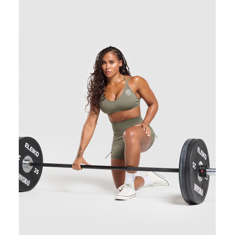 Gymshark База бюстгальтера Legacy Green B1c6u Ech1