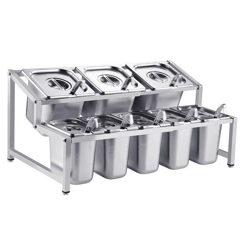 Органайзер для специй Meishangyuan из нержавеющей стали с секционными лотками