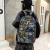 Men's Backpack High School Student Schoolbag Female Graffiti Backpack