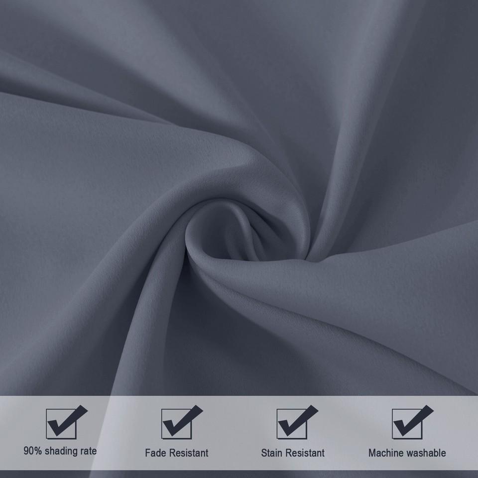 Opaque Curtains with Eyelets, Thermal Curtains, Heat Protection, Blackout Curtains