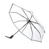 Transparent Rain Umbrellas Folding Portable Tri Fold Ladies Fashion Umbrella