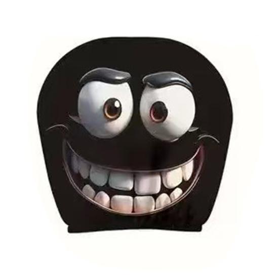 Skull Car Headrest Covers Spooky Print Auto Seat Head Rest