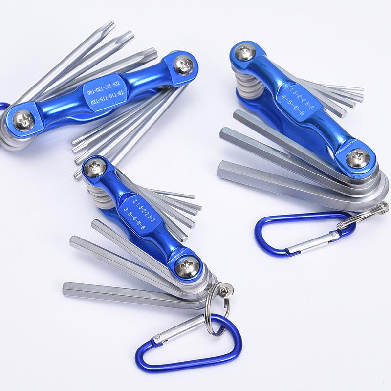 Набор шестигранных и Т-образных шестигранных ключей с одной шестигранной отверткой