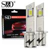 2Pcs H1 H3 LED Bulbs Headlight Turbo Lamps Mini 20000LM 6500K 16 Core CSP Chips Super Bright High Low Beam for Car Fog Lights 12V White Automobile