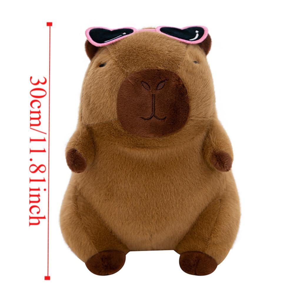 Simulation Capybara Plush Doll Cartoon Capibara Fluffty Doll Cute Capybara Plush Toy  Home Decor