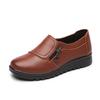 Granny Shoes for Women,Leather Comfort Flats for Elderly Mother,Non-Slip Soft Sole Shoes