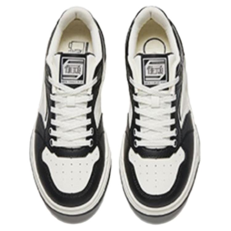 Anta Street Fun Lite Классический цветной блок Модные Нескользящие Износостойкие Низкие Кеды для скейтборда Женские кеды для скейтборда Черный Белый 122538051-7