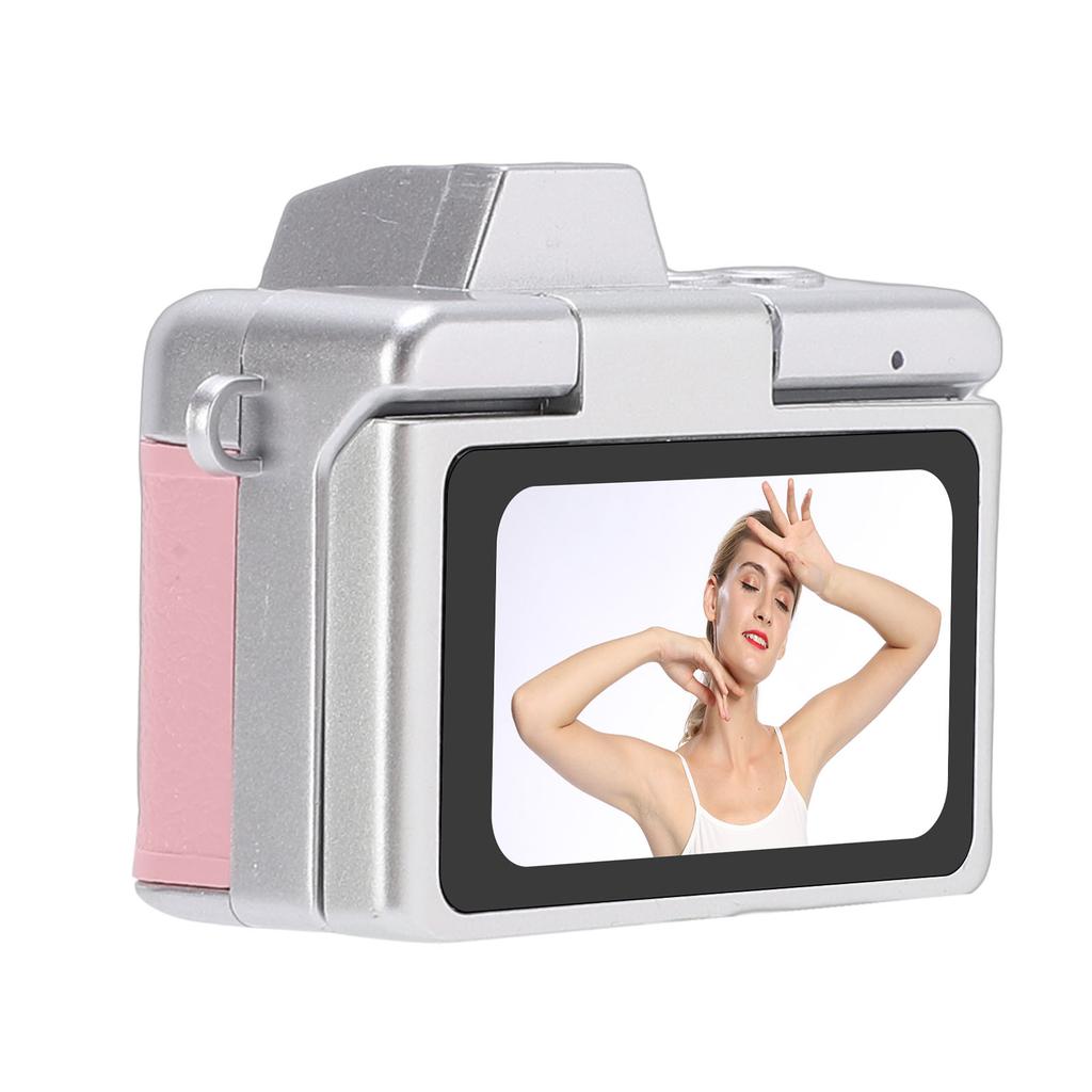 Palm Size Camera with Wide Angle Lens 1.47 Inch 180 degrees Screen 1080P Re able Retro Camera for Campus Cycling Pets