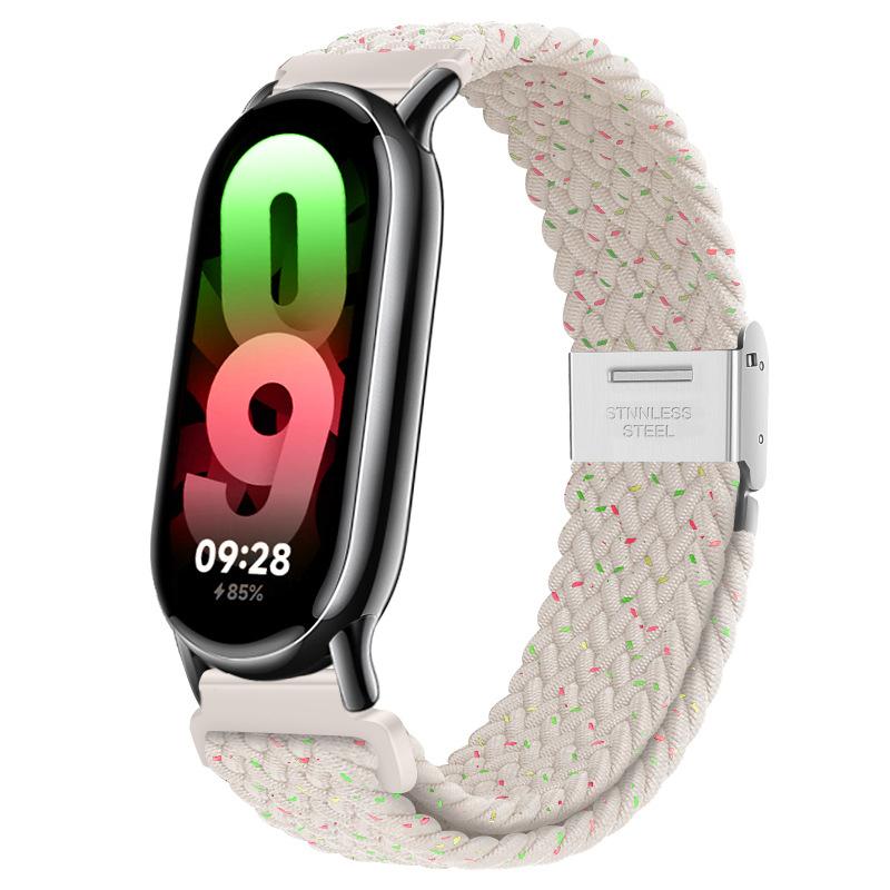 Нейлоновый ремешок для Xiaomi Band 8 Band8 NFC Металлическая пряжка Сменный ремешок для смарт-браслета Браслет Ремешок на запястье