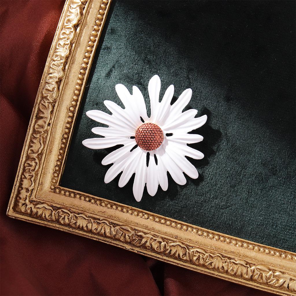 Японская и корейская брошь Mori Sunflower, модная универсальная брошь с эмалевым цветком для женского костюма, значок