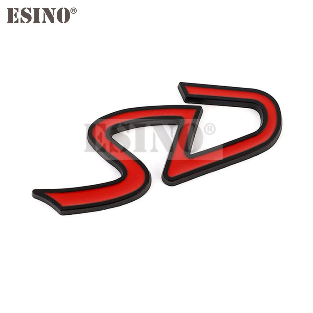 Car Styling 3D SD D Logo Metal Alloy Adhesive Emblem Badge Decal Auto Accessory for MINI Copper R55 R56 R60 R61 Clubman F55 F56