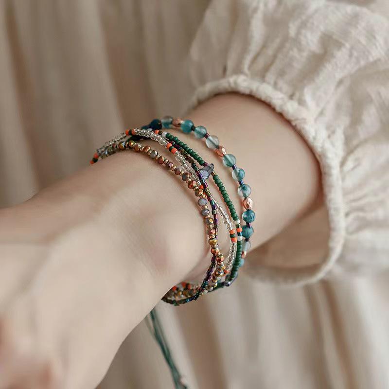 Bohemian Colorful Ethnic Handmade Beaded Adjustable Summer Bracelet