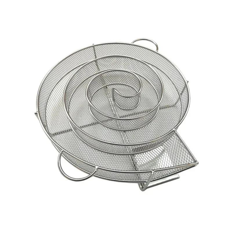 Коробка для копчения барбекю Генератор холодного дыма Сетка для гриля из нержавеющей стали Инструмент для копчения на открытом воздухе Аксессуары для барбекю