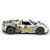 1/24 Porsche 918 Spyder Суперкар Металлическая модель автомобиля Со звуком и светом Инерционный Детская игрушка Коллекционные предметы Подарок на день рождения