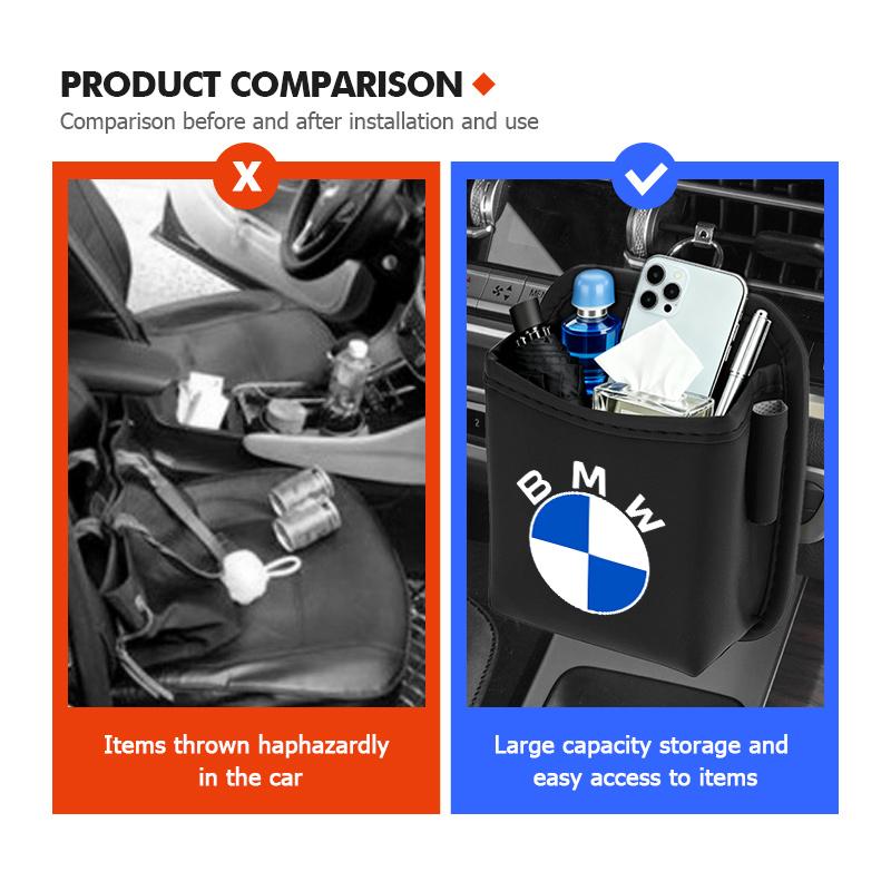 AAAPP1 Car Storage Box Phone Charge Air Vent Outlet Pocket Organizer For BMW M 1 3 4 5 6 7 Series M3 M6 F01 F02E34 E36 E70 F10 X6 X1
