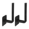 2PCS Wall Mounted Hook Water Proof Damp Proof User Friendly L Shaped Hat Hook For Bedroom Bathroom