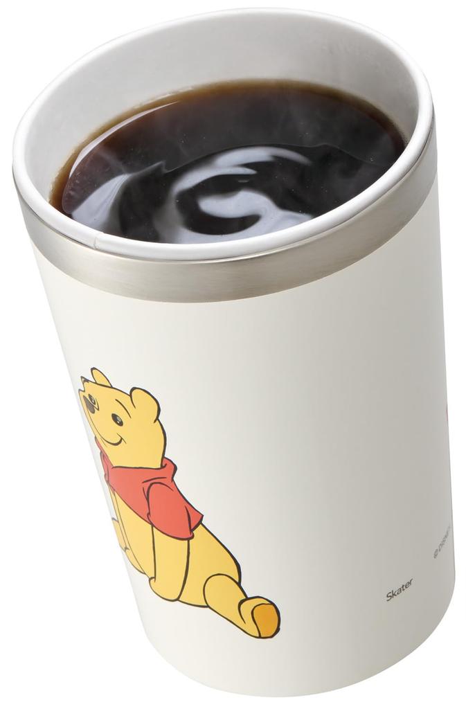 Термостакан Skater из нержавеющей стали для кофе из магазина, 400 мл, средний, дизайн «Дисней Винни Пух смешное лицо», STCV2