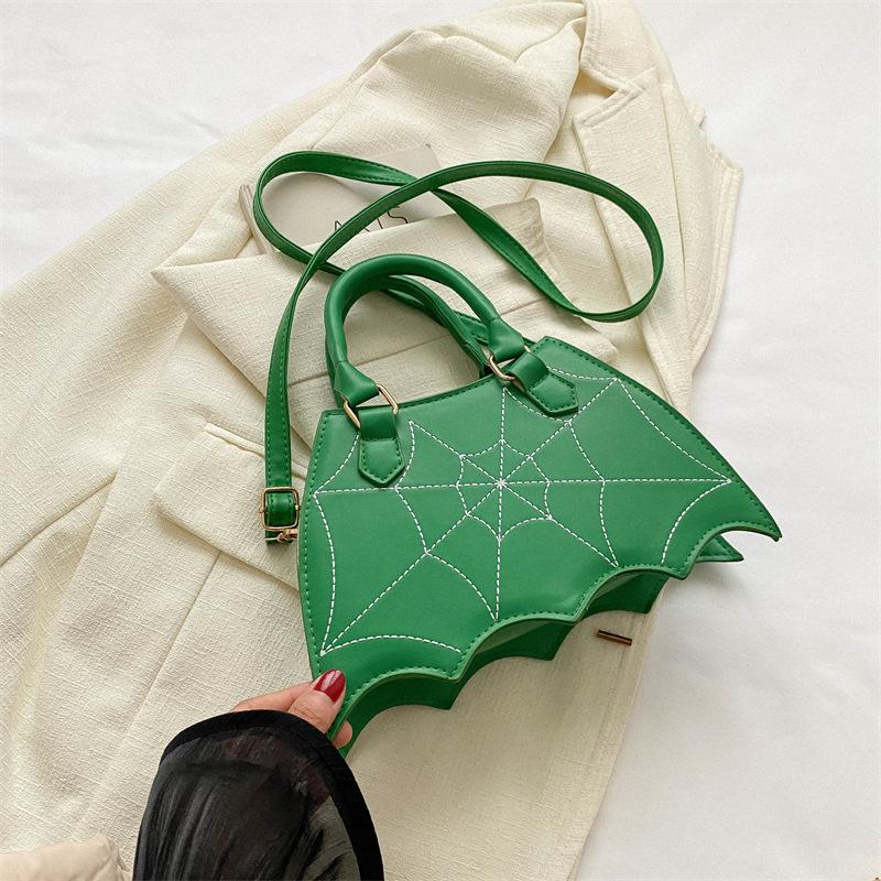 Summer Handbag New European and American Fashion Creative Embroidery Thread Spider Bag Personalized Foreign Style Solid Color Women's Bag PU Messenge
