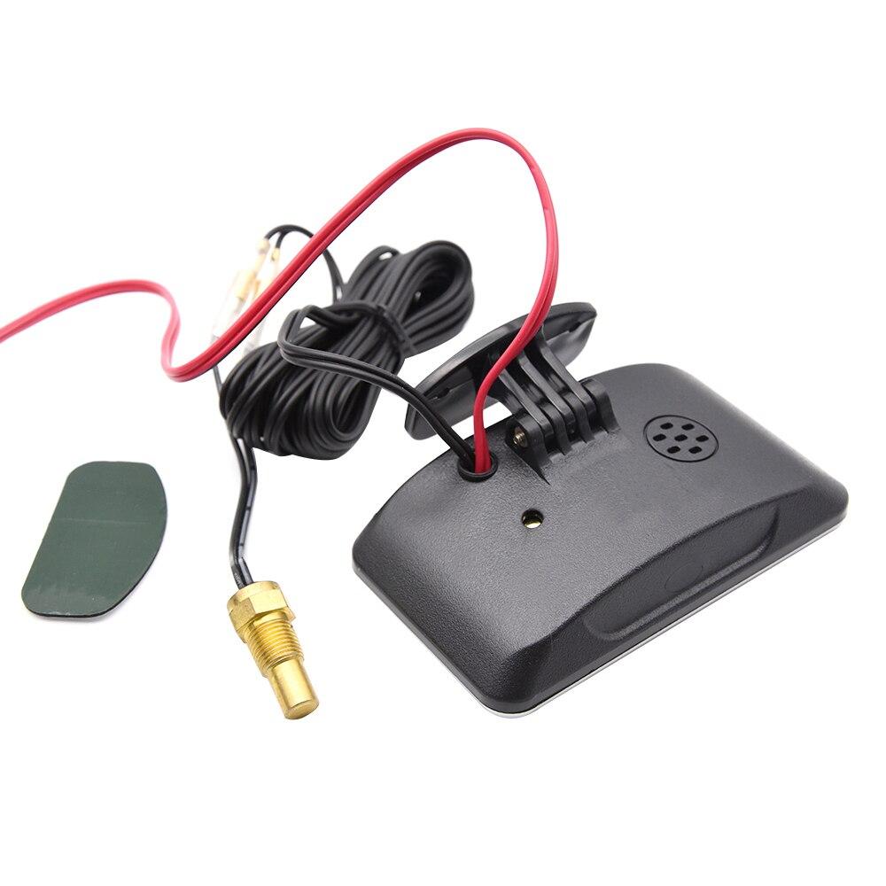 Waterproof LCD Digital Car Truck Voltmeter Water Temp Gauge Temperature Sensor 10mm Temperature Volt Meter 12v