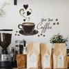 Инновационная виниловая наклейка на кофейную чашку для домашних пространств Очаровательное дополнение к любой комнате
