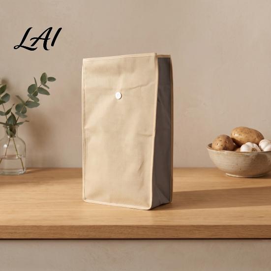 Reusable Kitchen Pantry Organizers Self Sealing Potato Onion Storage Bags Light Blocking Bag with Side Root Vegetable Freshness Liner Zipper,