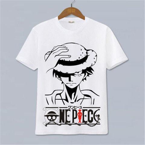 One Piece Luffy Ace Anime Tshirt Peripheral Cotton Tshirt Unisexs and Womens Cartoon Shortsleeved Y2K Street Tops Clothing 2026