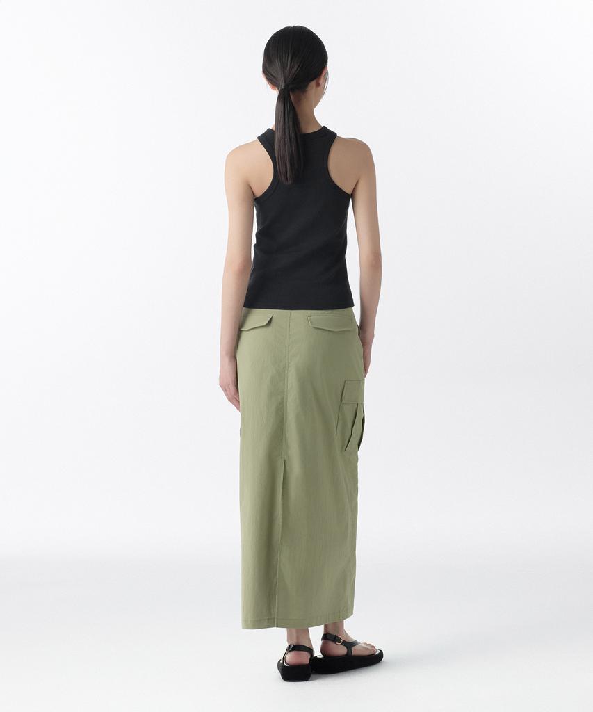 Musinsa Standard Woman Women'S Cargo Maxi Skirt [Sage]