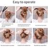 3Pcs Hair Bun Maker Hair Curler Deft Bun Twister Shaper Long Hair Easy Fast Snap Roll Tool Lazy Women Girl Hair Styling Accessories