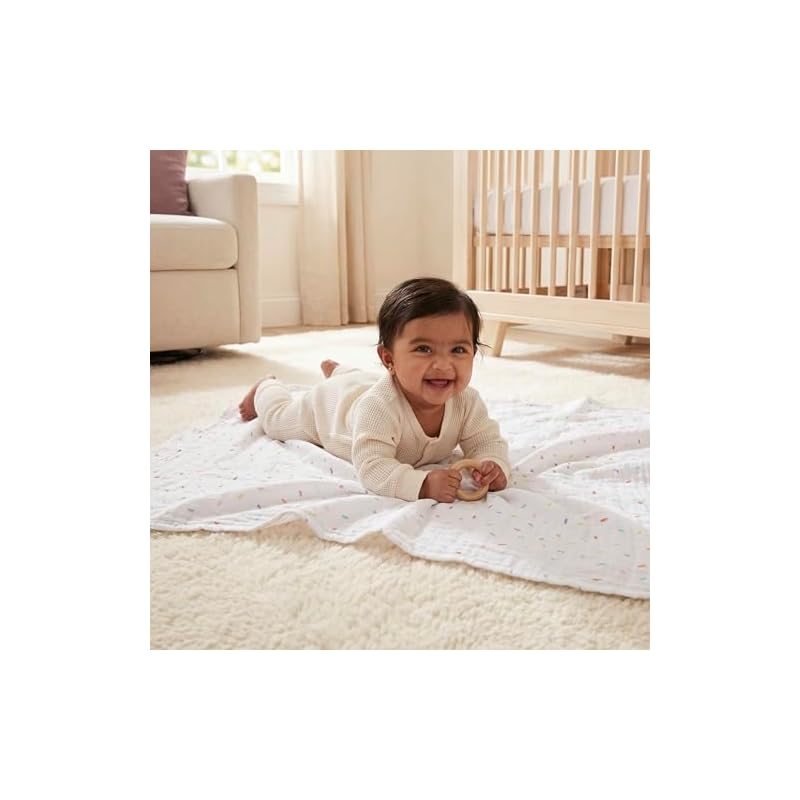Aden + anais essentials Пеленка-кокон, дизайн «Мороженое», органическая, набор из 2 шт.