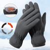 Windproof Plush Gloves Women's Full Finger Snow Gloves Outdoor Sports Thickened Thermal Glove Winter Warm Mittens