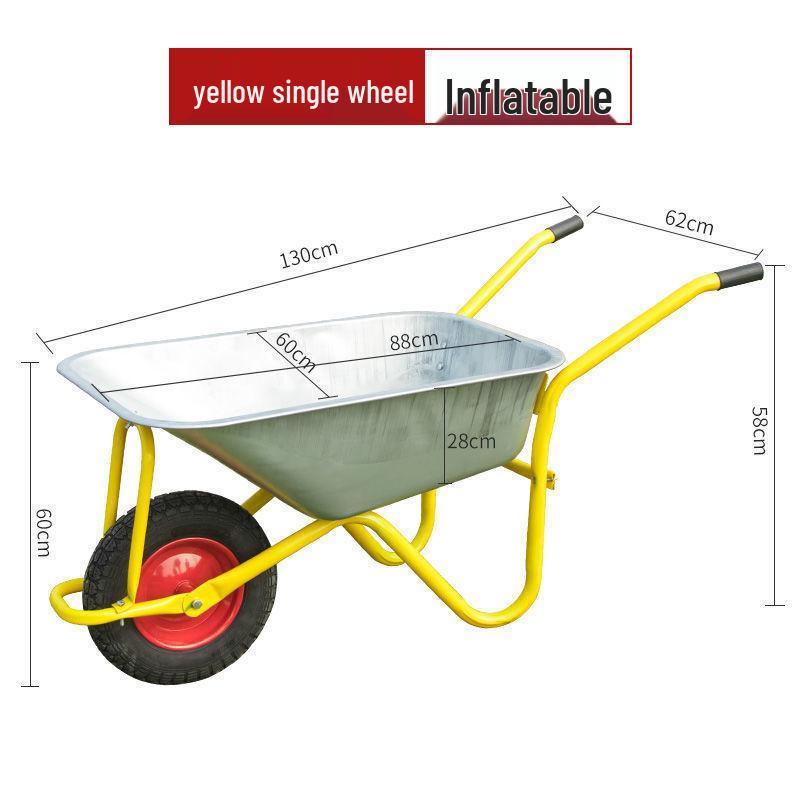 Сверхпрочная тачка для строительства и сельского хозяйства: Легкий в управлении самосвал для грязи, песка и почвы