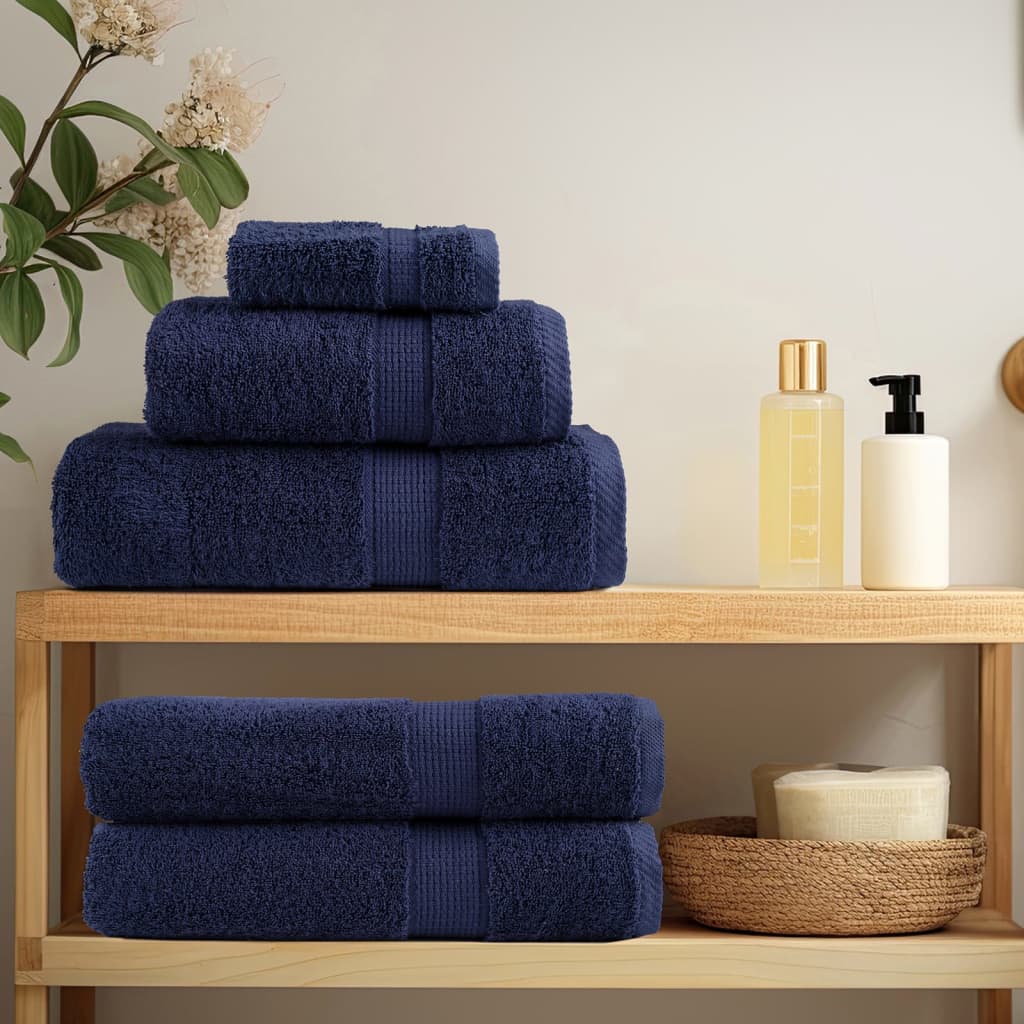 Premium Wash Cloths SOLUND 4 pcs Navy Blue 30 x 30 cm 600 g m²