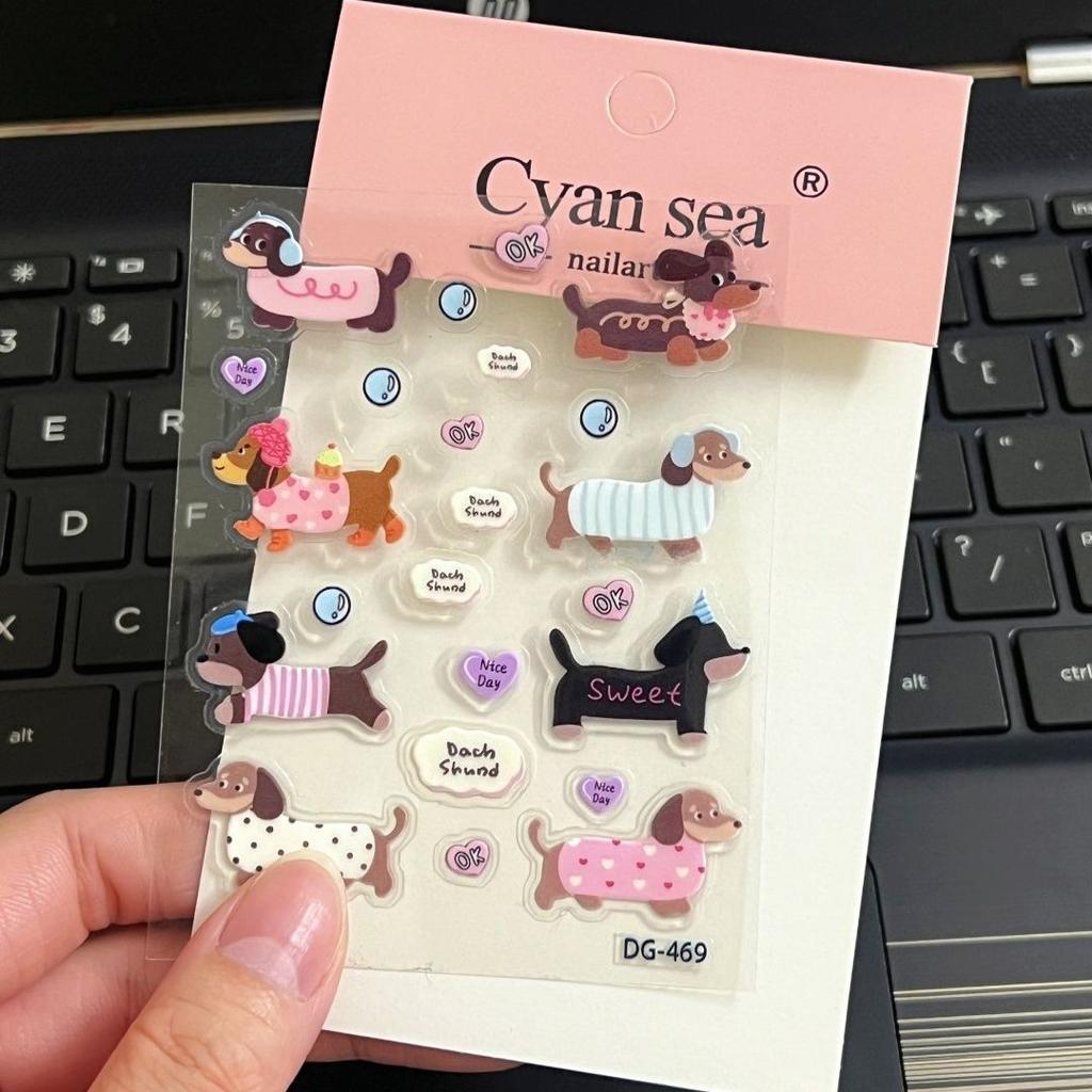 Милый торт пруд желаний 3D рельефная смоляная наклейка чехол для телефона для девочки ноутбук прозрачная желейная наклейка канцелярские товары блокнот DIY украшение