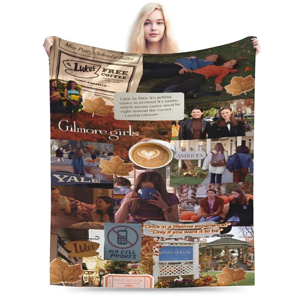 Funny gilmore girls Blanket Super Soft Fleece Comfortable Throw Blankets Machine Washable