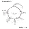 Модный Европейский и Американский Многоэлементный Браслет-Подвеска со Стразами, Регулируемый Ретро Титановая Сталь с Покрытием 18K