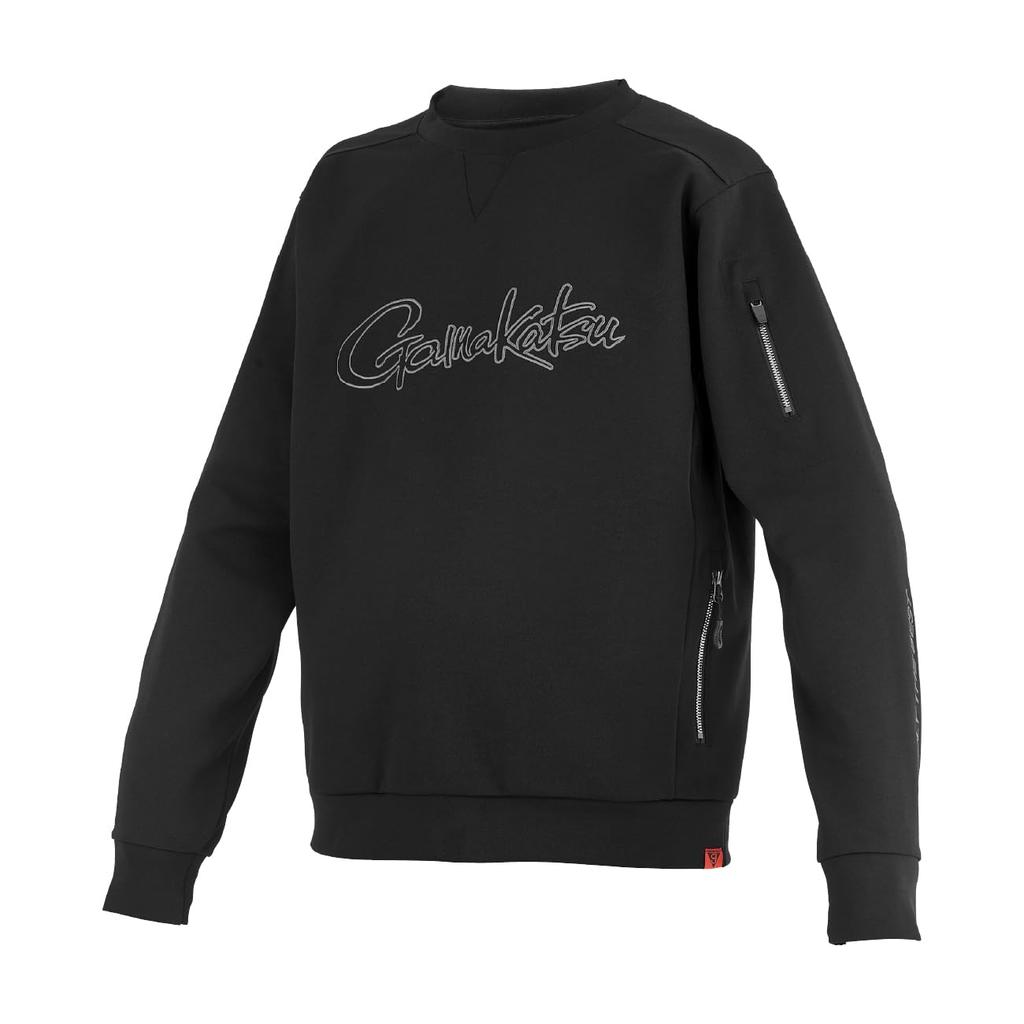 Gamakatsu Свитшот с круглым вырезом GM3756 Черный x Черный 5L