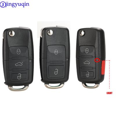 Jingyuqin 2/3/4 B складной автомобильный дистанционный ключ чехол брелок для VW Passat Polo Golf Touran Bora Ibiza Leon Octavia Fabia