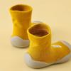 1Pair Children First Walkers Floor Rubber Shoes Anti Slip Soft Soles Early Education Shoes Baby Floor Socks Elastic Socks 0-3years Old