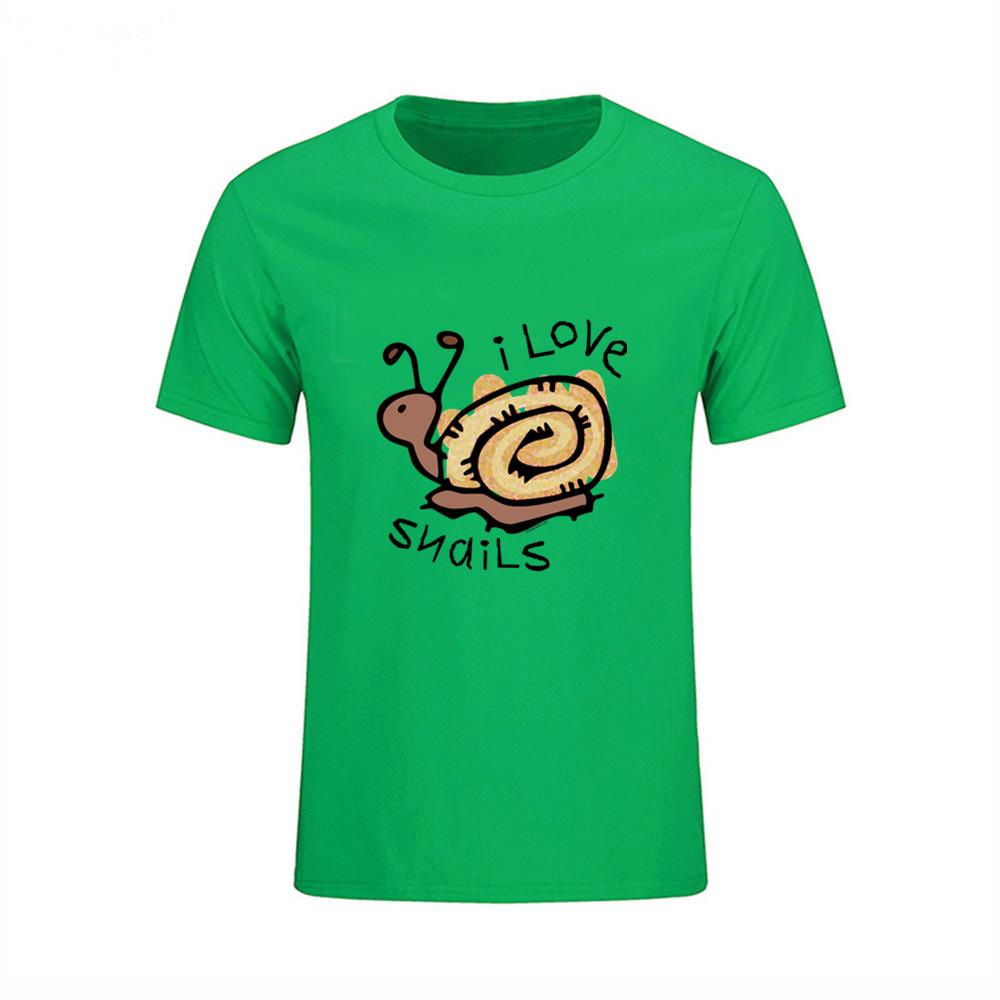 I Love Snails Italy National Treasures Alfa T Shirt Men White Casual Breathable Plus Size Tee