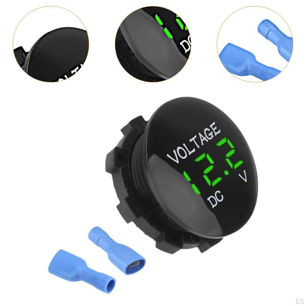 Auto-tension Meter Voltmeter for 12V-24 V with LED Digital Display Voltage Measuring Device