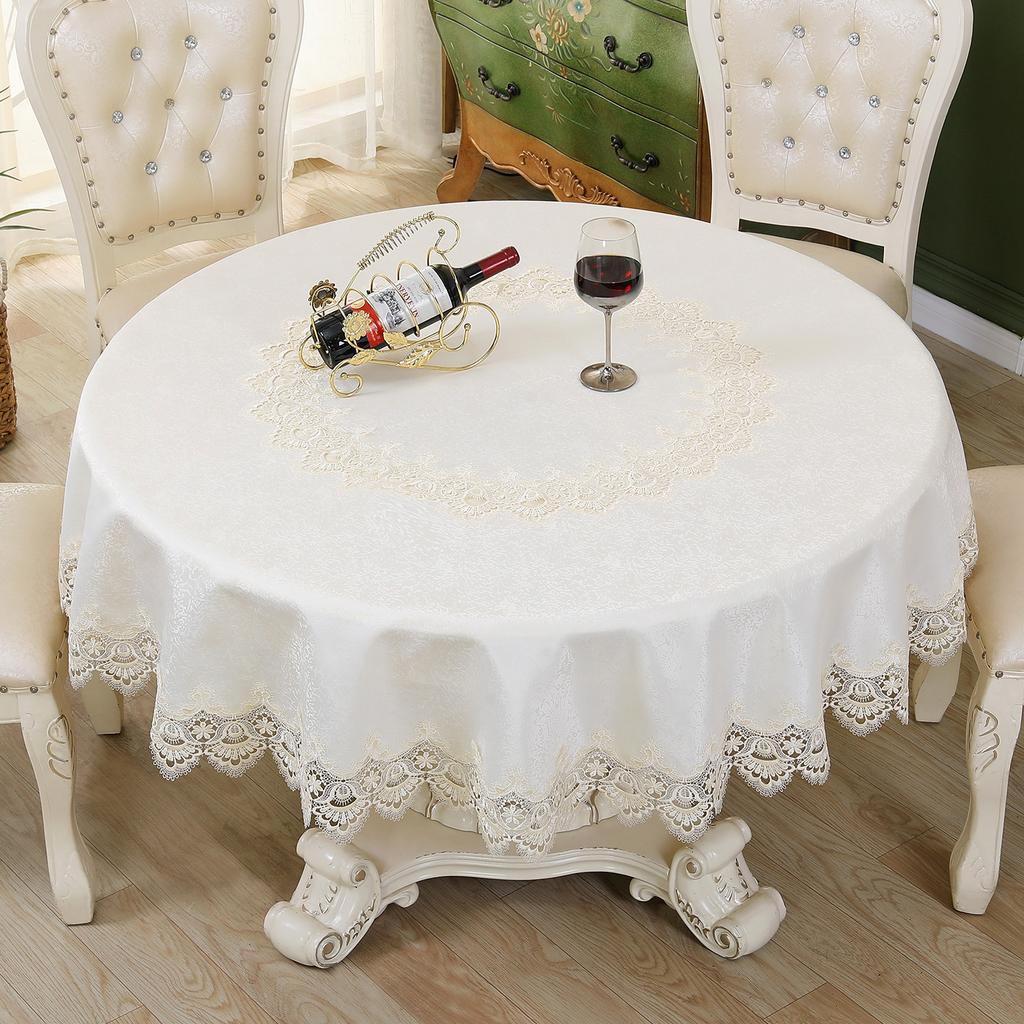 Европейская входная скатерть Lux Tribute шелковая жаккардовая кружевная скатерть круглая скатерть скатерть