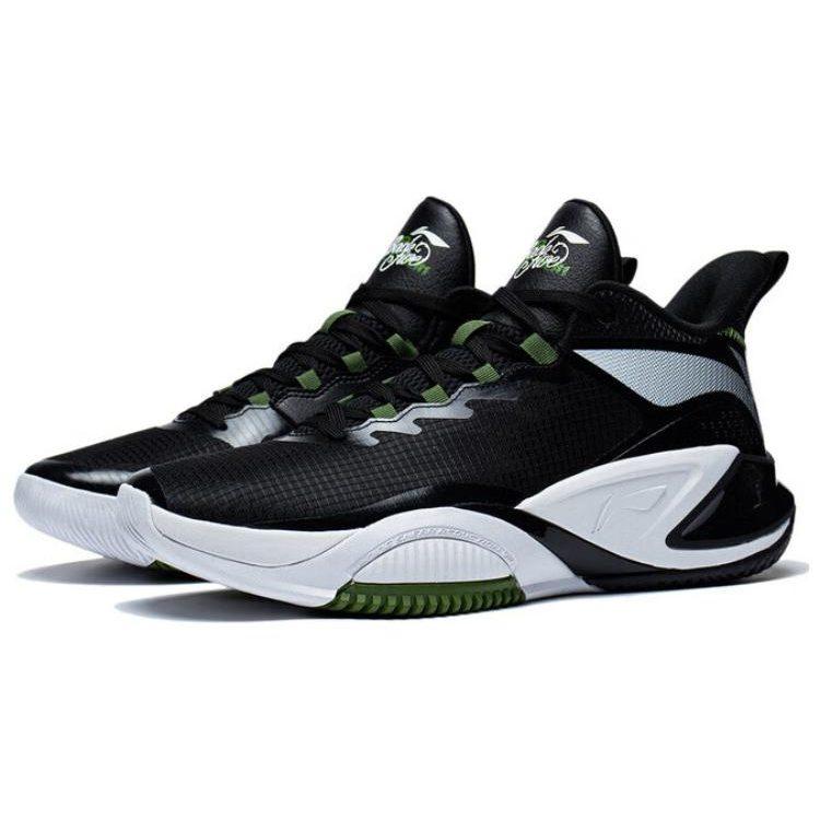 Li Ning Storm 2023 Удобная амортизация, износостойкие низкие мужские баскетбольные кроссовки Черные ABFT021-1