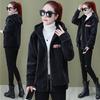 Plus Size Lamb Velvet Jacket with Hood Personality Women's Thickened Fleece Casual Top Fashionable Autumn Winter Sweatshirt