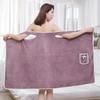 Sexy Bathrobe Wearable Bath Towel Women Large Size Tube Top Can Wear Bath Towel Absorbent Bathrobe Coral Fleece Lady Sleepwear Robe Bath Gown Towel