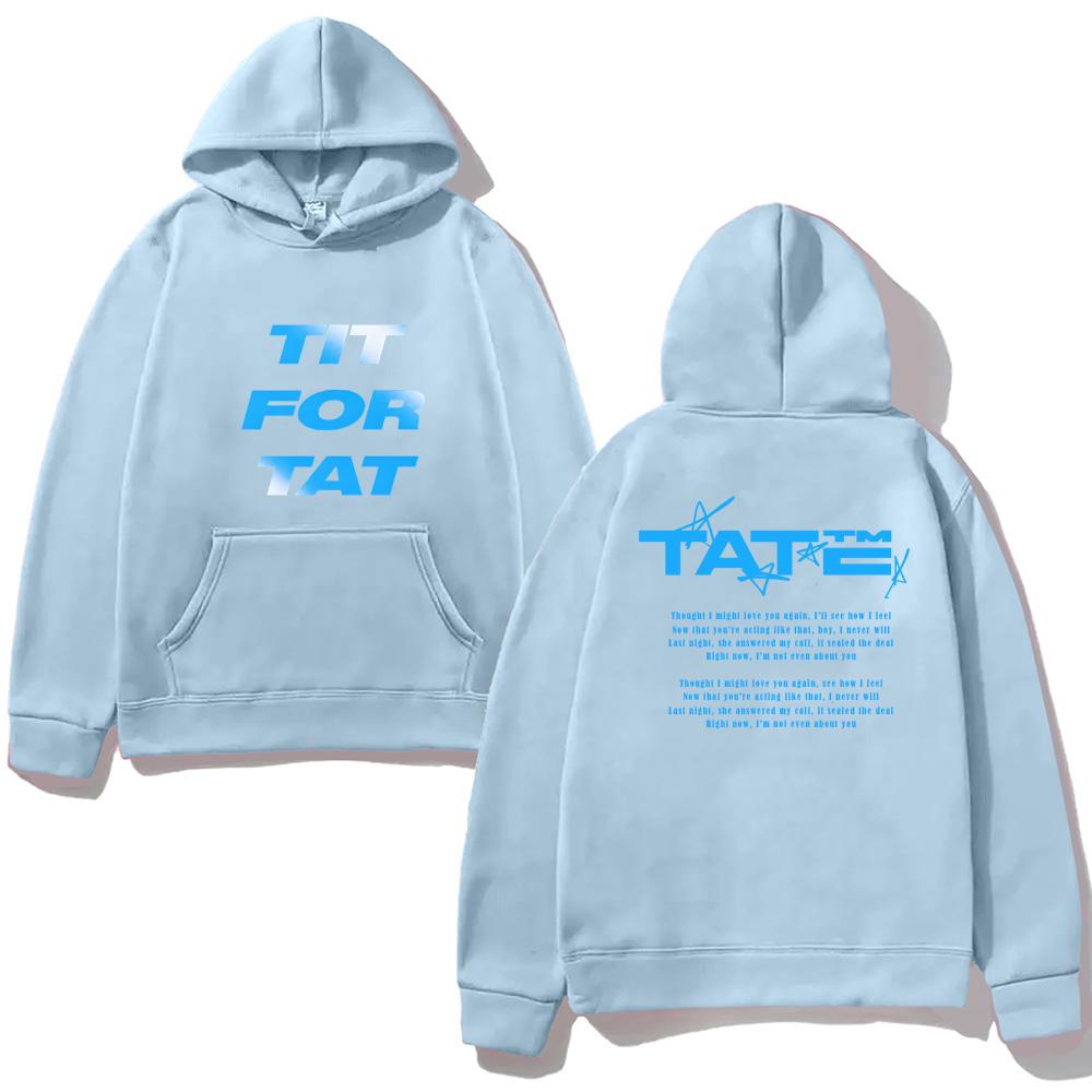 Худи с новым альбомом Tate McRae TITFORTAT на осень/зиму 2025 года, новые гранжевые толстовки, панк одежда с длинным рукавом, пуловеры с капюшоном