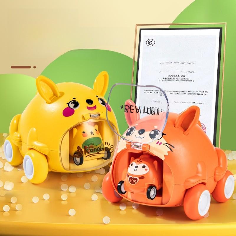 Инерционная машинка для животных для детей, из пластика, для интерактивной игры